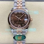 ARF Medium 31mm Rolex Datejust Swiss 2236 Brown Face Watch Jubilee Bracelet 